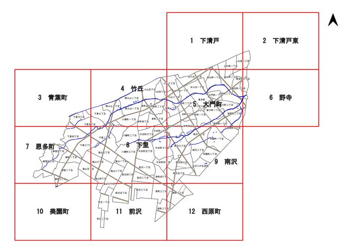 都市計画図 索引図
