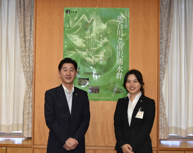 画像　表敬訪問の様子